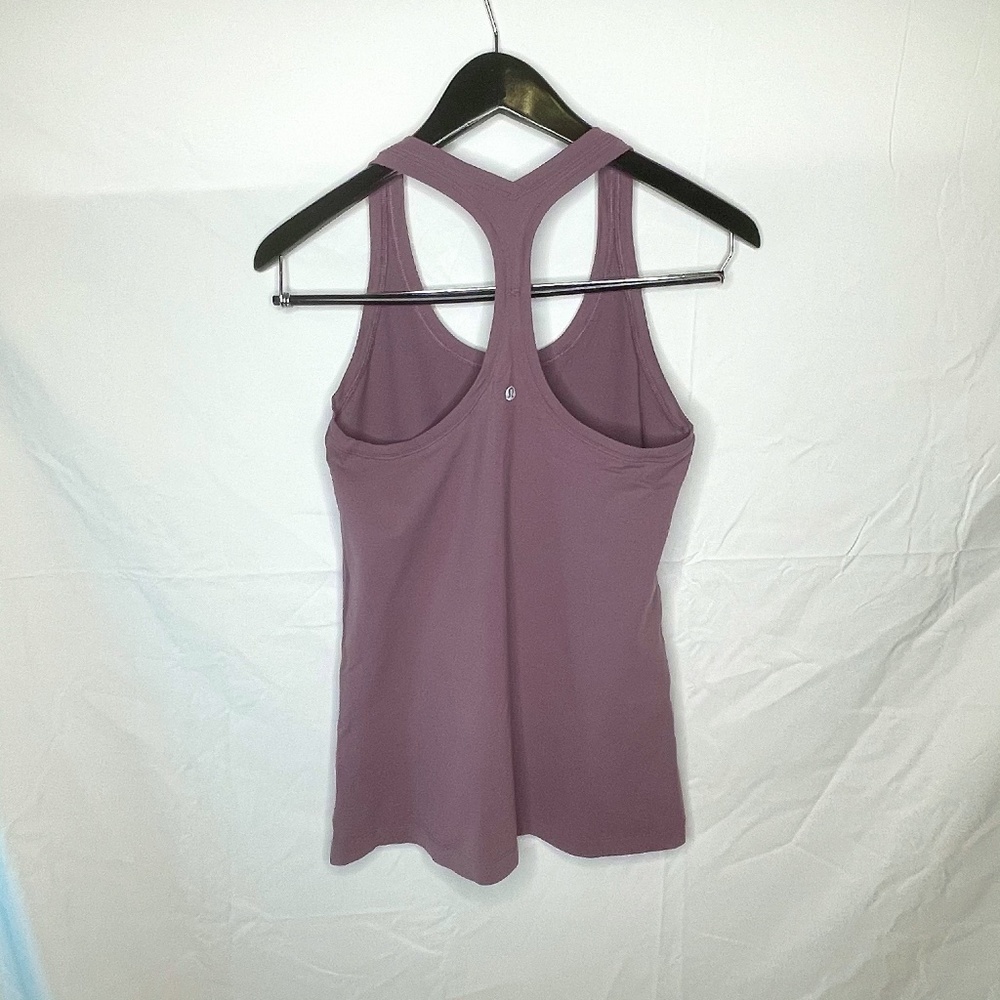Lululemon Cool Racerback YogaTop Sz6 Vintage Mauve